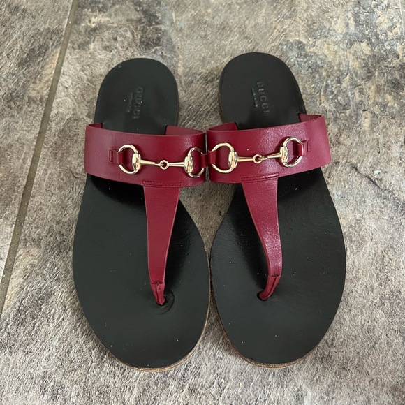 Authentic Gucci Sandals Size 37.5 - Picture 1 of 9
